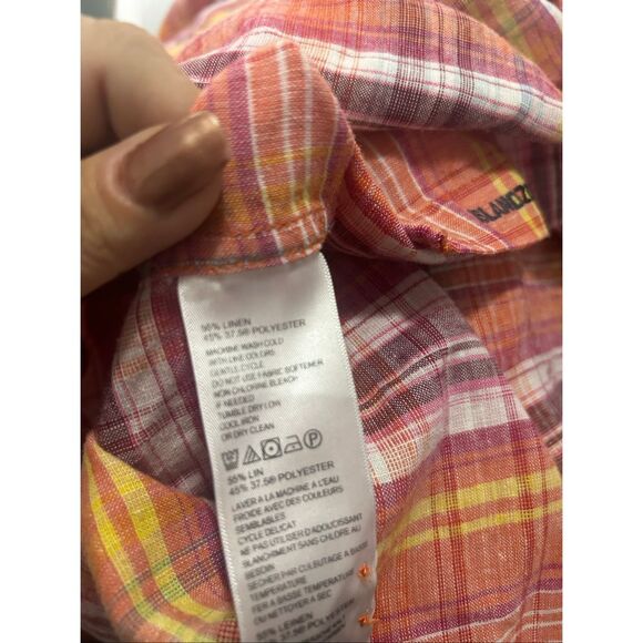 Tommy Bahama Island Zone Long Sleeve Linen Blend Plaid Long Sleeve XXXL - Picture 8 of 8